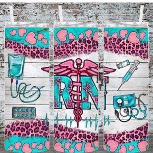 RN Registered Nurse 20oz Skinny Tumbler Double Insulated